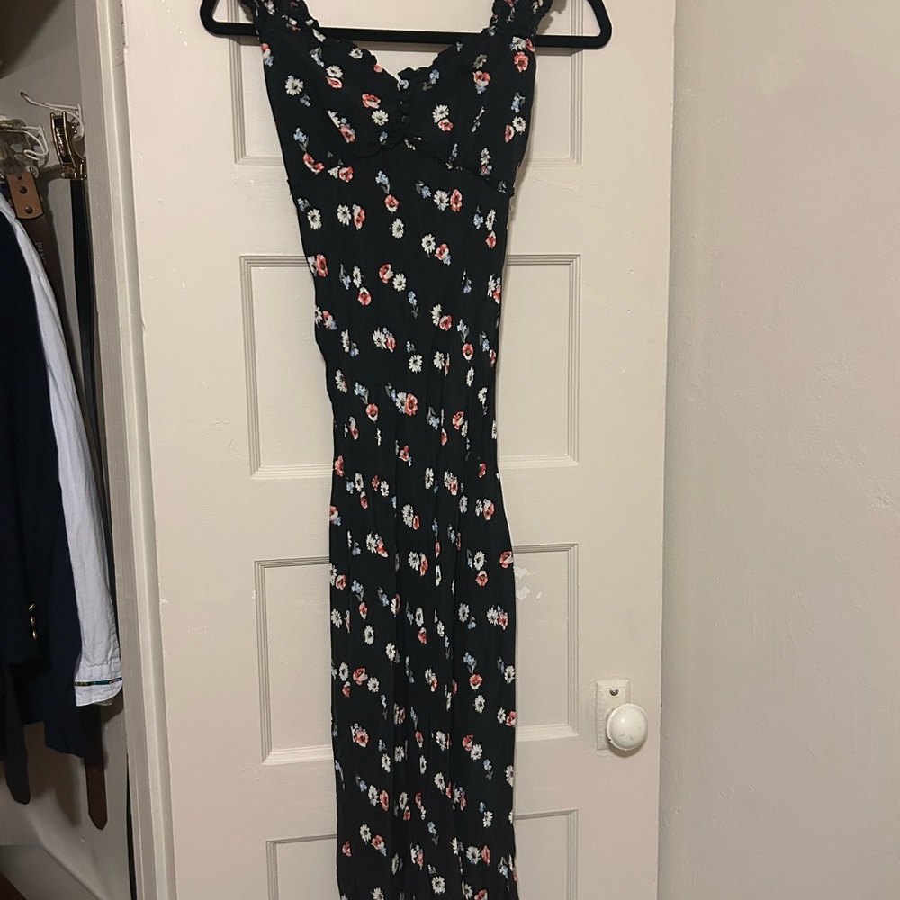GAP White and Pink One Shoulder Sundress